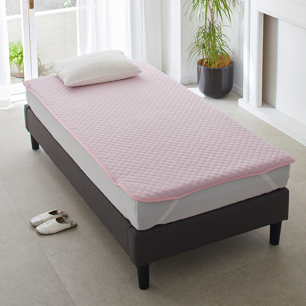 シンカーパイル敷きパッド/ソリッド ピンク・ベージュ・ブルー – 西川