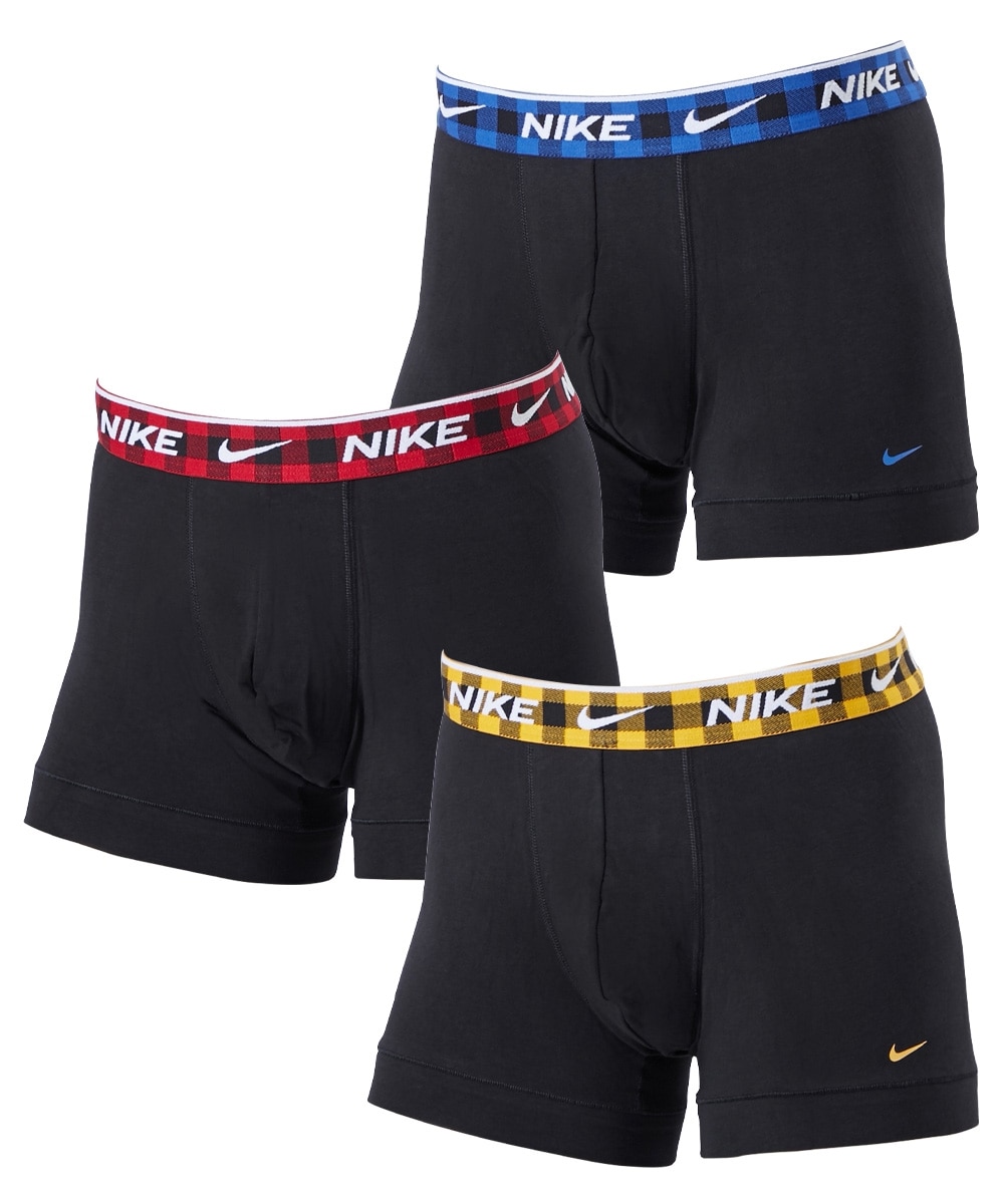 NIKE（ナイキ）】綿混ストレッチボクサーパンツ3枚組 EVERYDAY COTTON