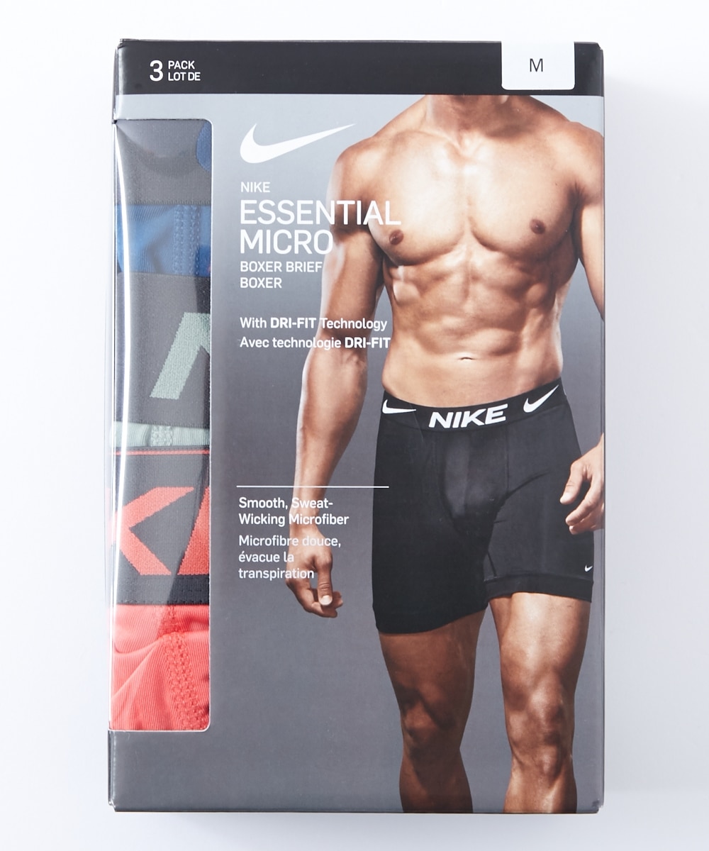 NIKE（ナイキ）】ストレッチロングボクサーパンツ3枚組 ESSENTIAL