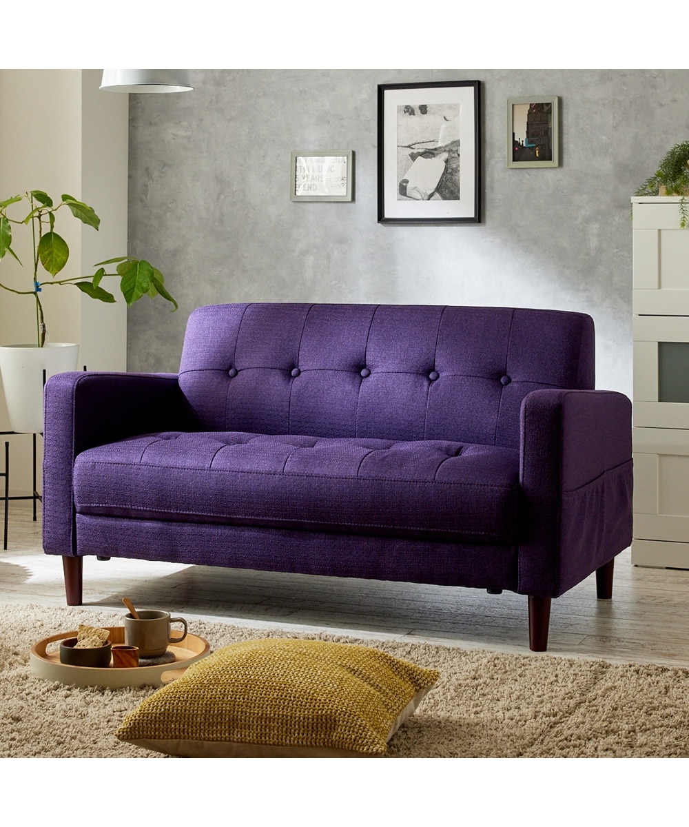 2人掛け]コンパクトソファ｜セミオーダー感覚で選べる21色