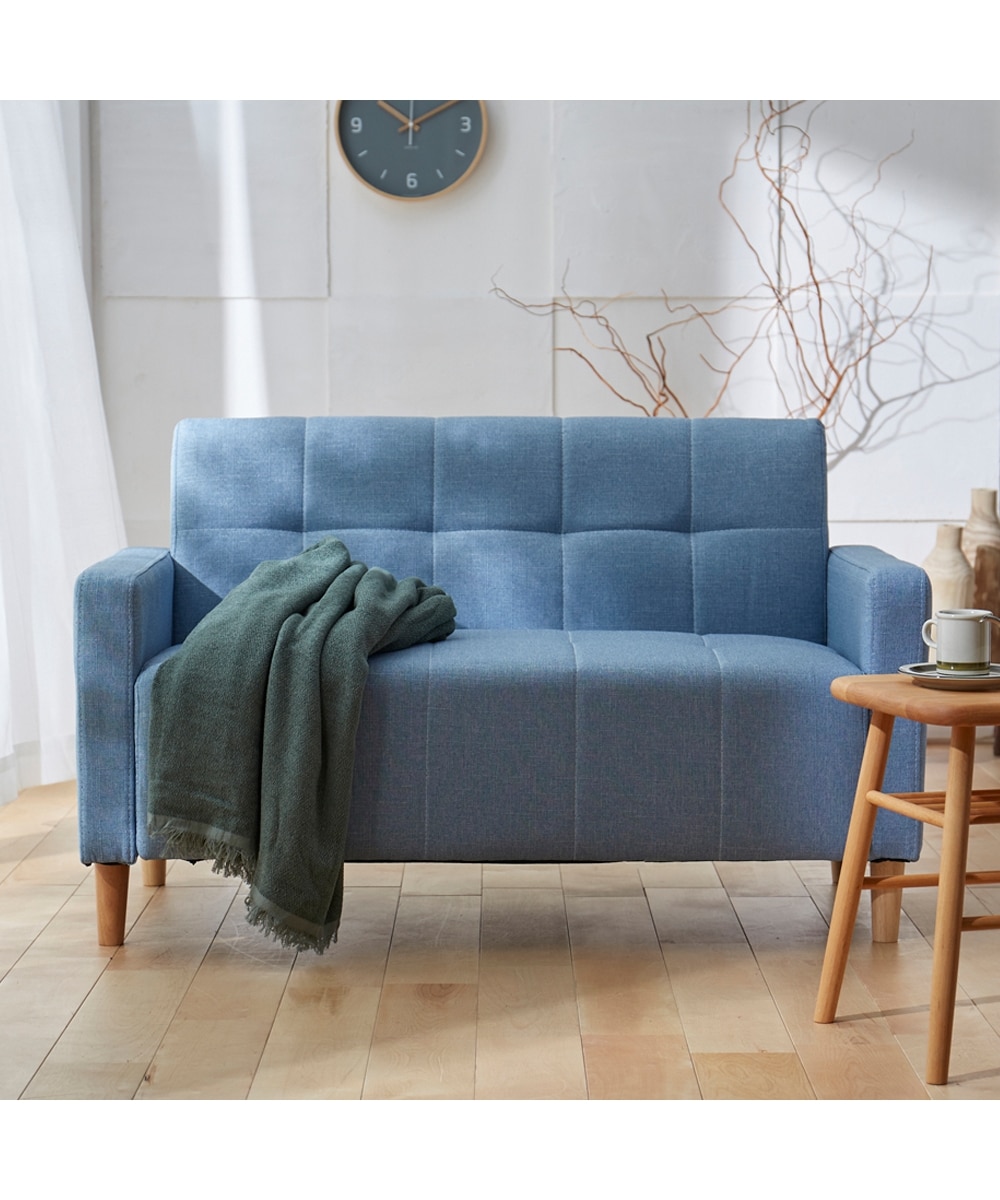 2人掛け]コンパクトソファ｜選べる6色 ファブリック 通販【ニッセン】