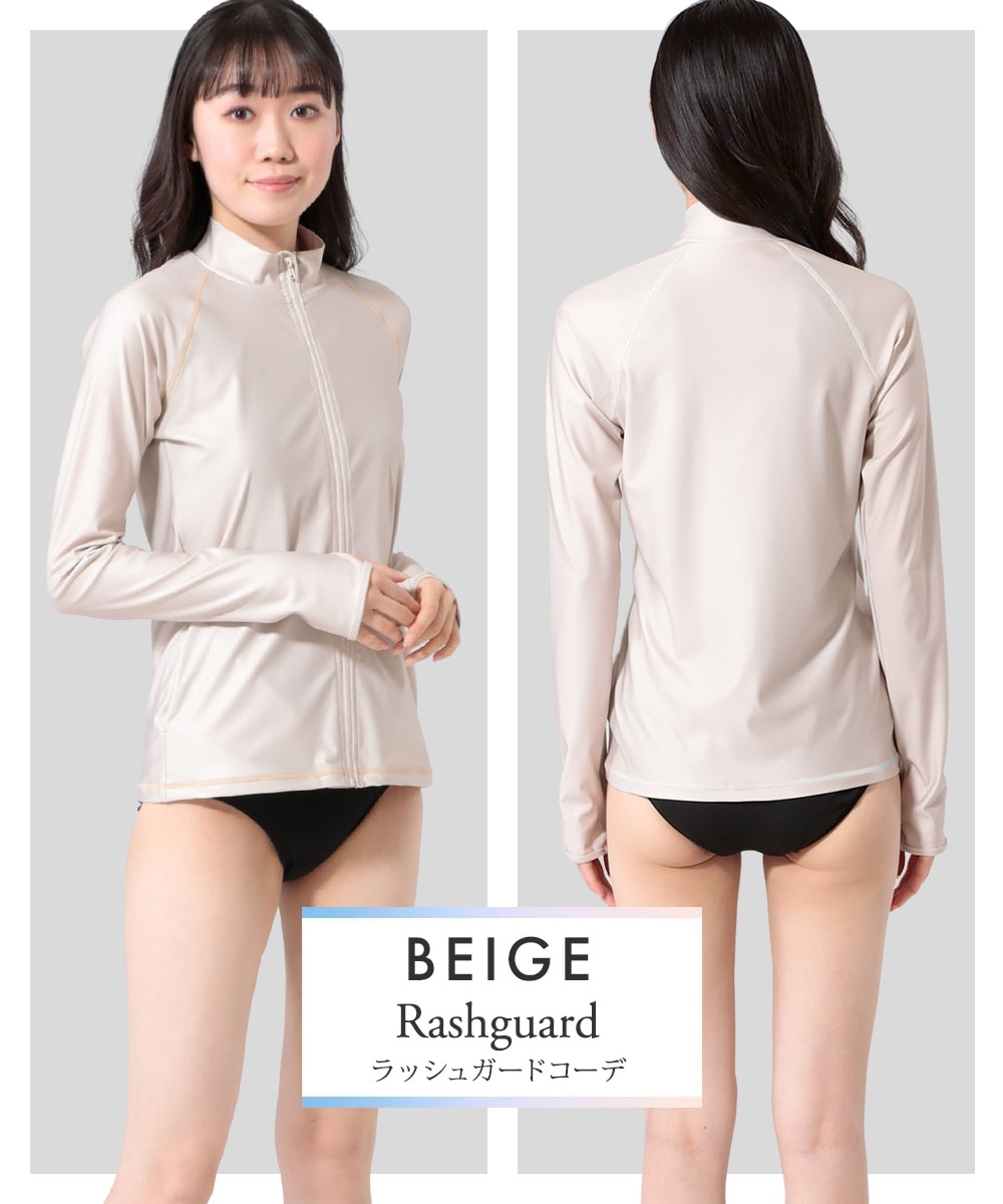 4点セット】ラッシュガード&ボードショーツ付タンキニ水着(MU043-B