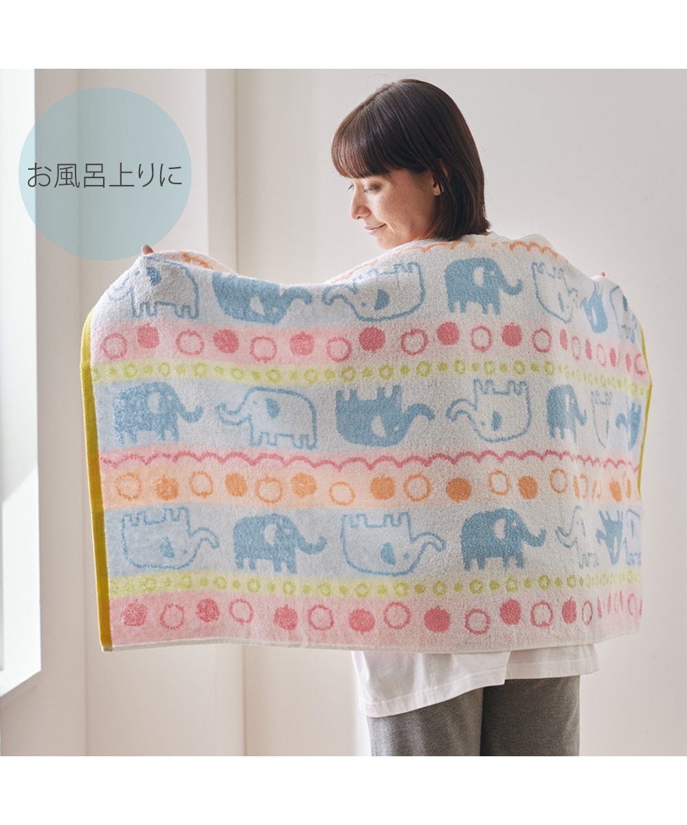 ターンアニマル バスタオル 2柄セット 通販【ニッセン】