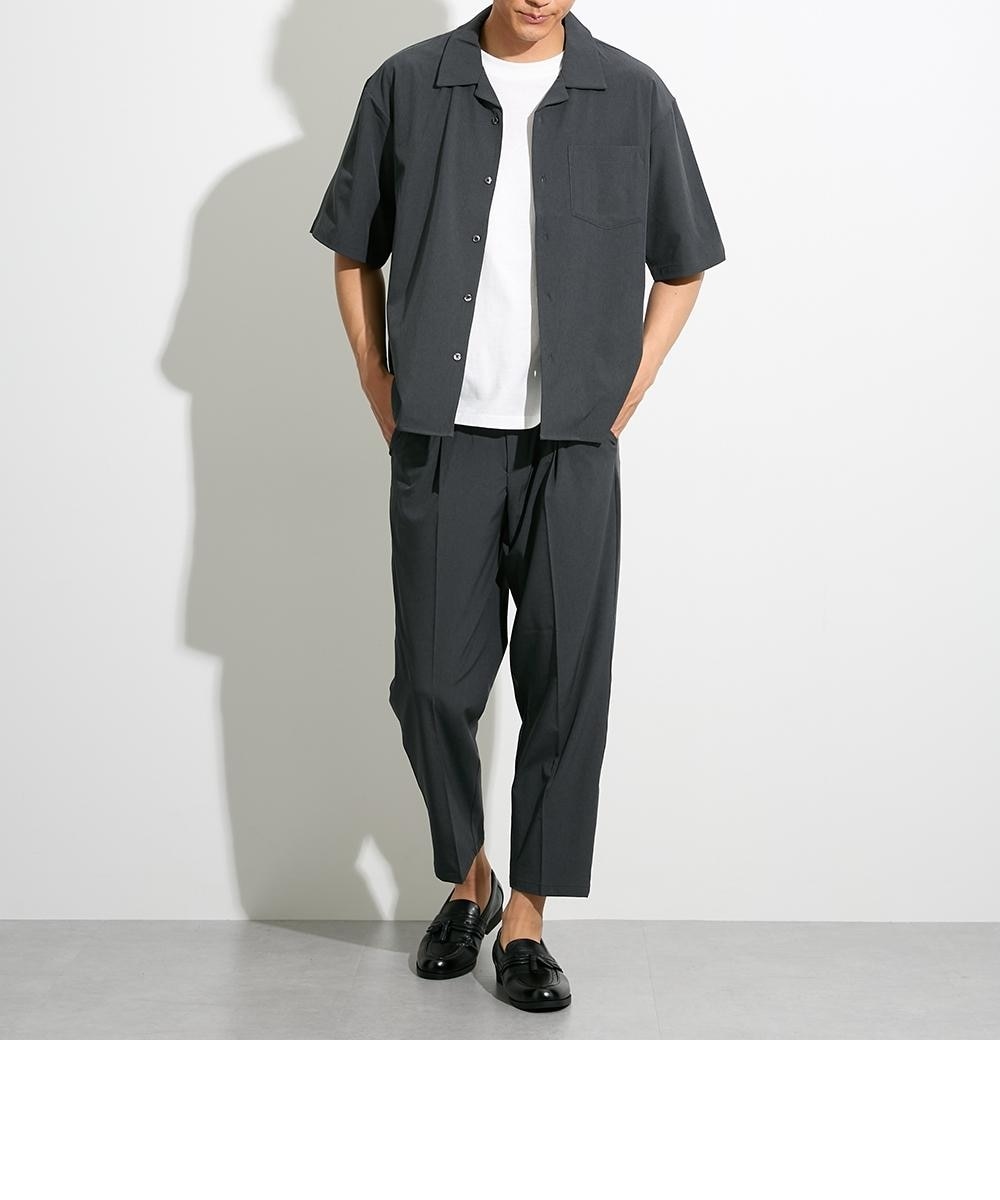 セットアップ可能】オープンカラー半袖シャツ(接触冷感・吸汗速乾