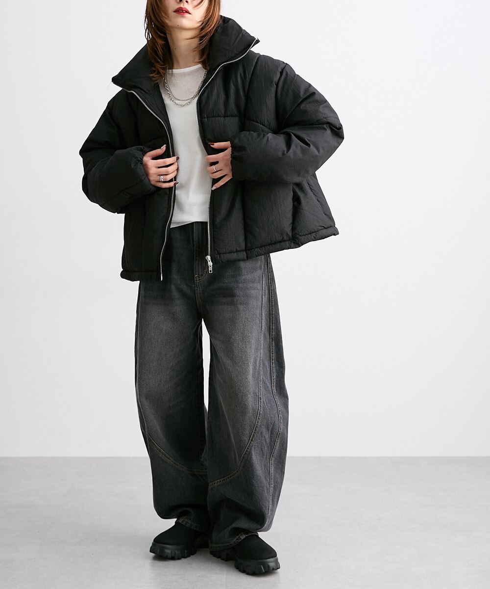 ファイバーダウンスタンドネックショートコート［Soiunique］ 通販