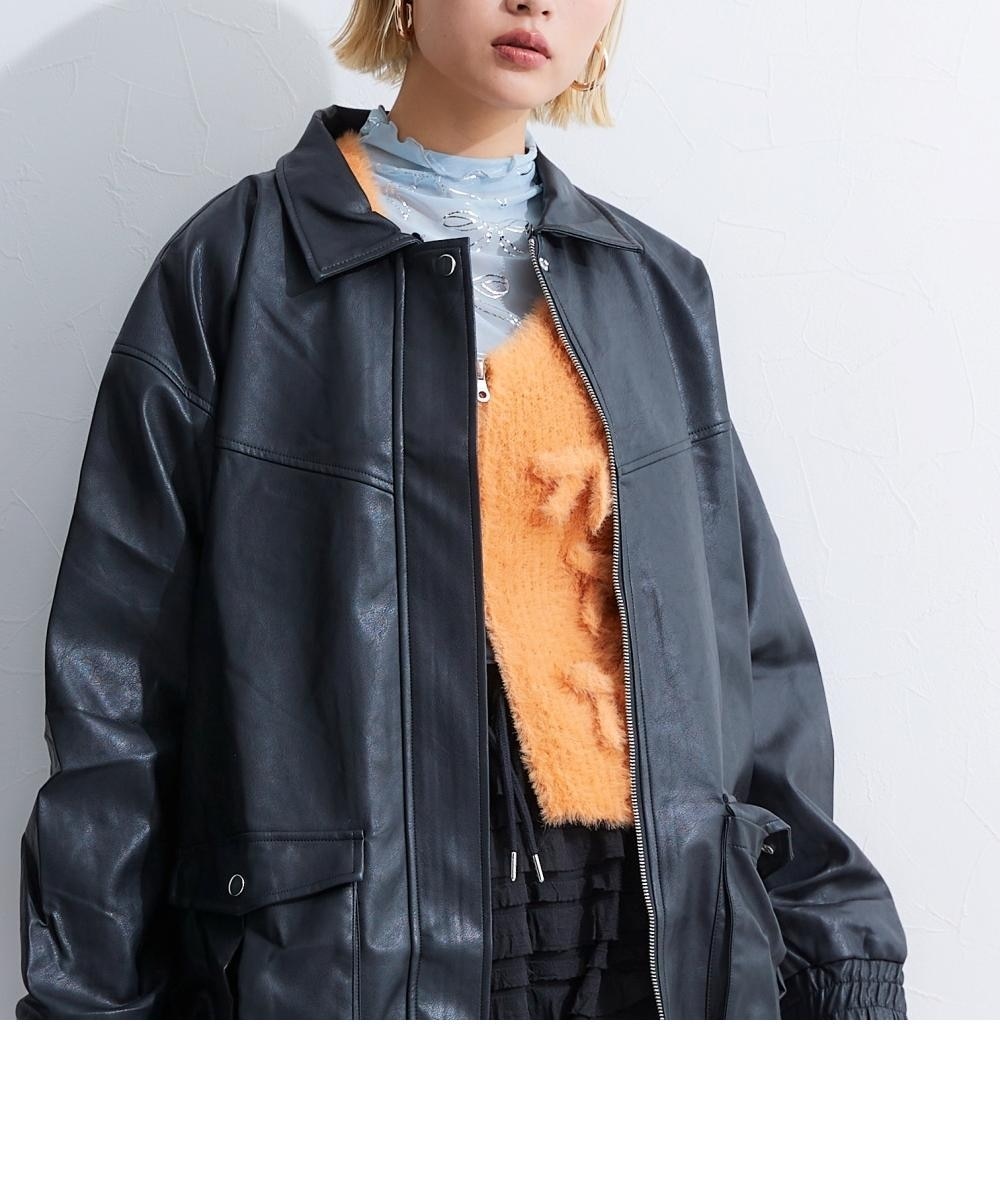 2WAYフェイクレザージャケット 通販【ニッセン】