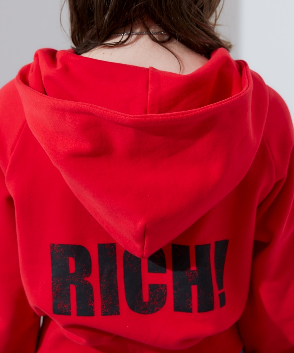 裏毛クロップドダブルジップパーカー 通販【ニッセン】