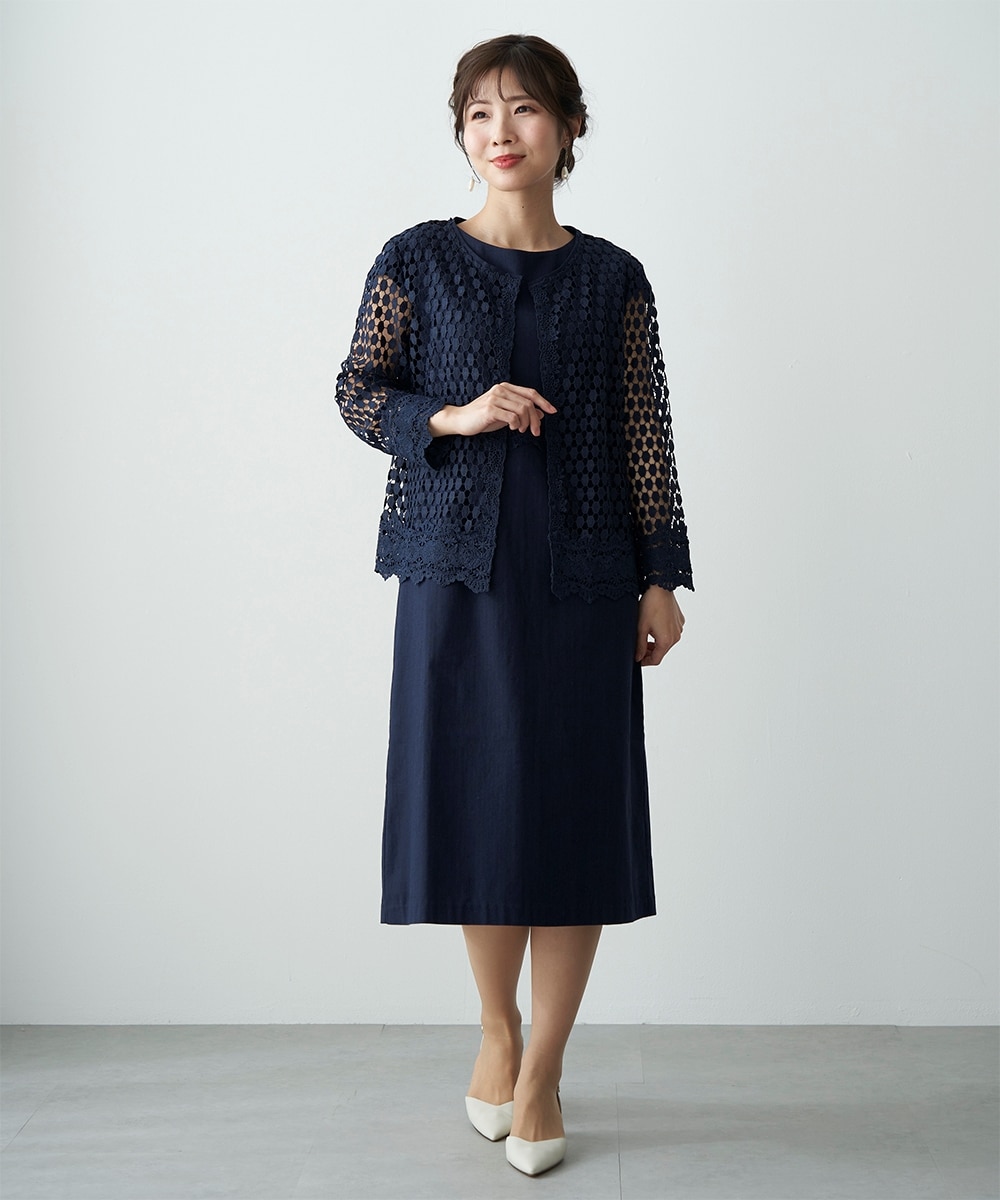 レースジャケット＆ワンピースセットアップ【アトランダム】 通販