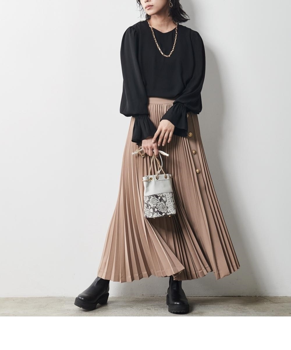 大きいサイズ フリル袖ノーカラーブラウス シックスタイル 通販