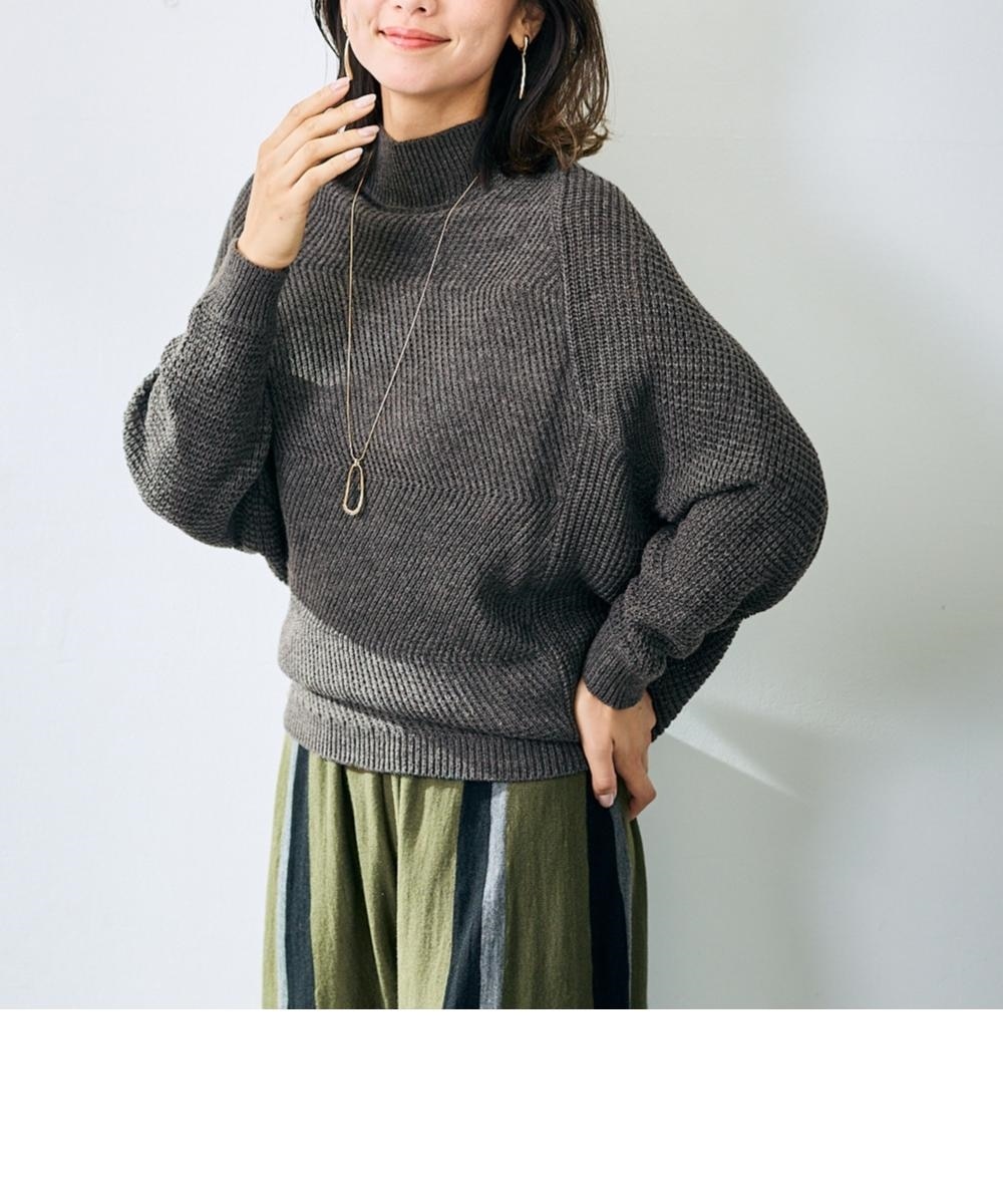 大きいサイズ ドルマンニットプルオーバー（OtonaSMILE） 通販【ニッセン】