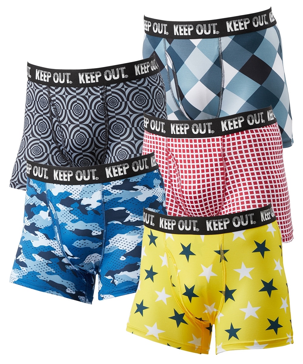 おまかせ福袋 ストレッチ前開きボクサーパンツ5枚組 通販【ニッセン】