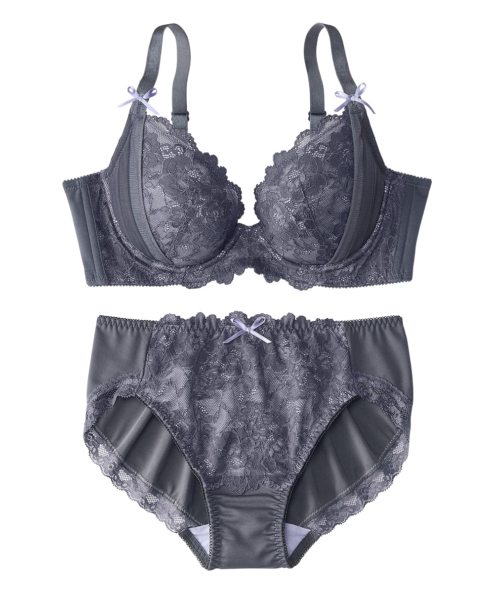 Jで包む脇高タック入りブラジャーショーツセット（トリンプ） 通販