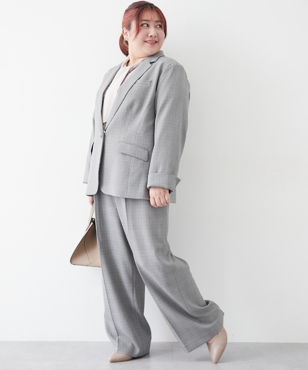 レディーススーツ】セットアップ対応テーラードジャケット（上下別売