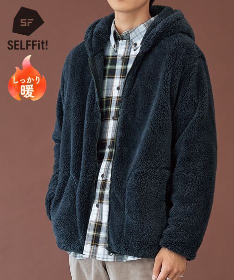 ふわもこボアフリースジップパーカー【大きいサイズ有】 通販【ニッセン】