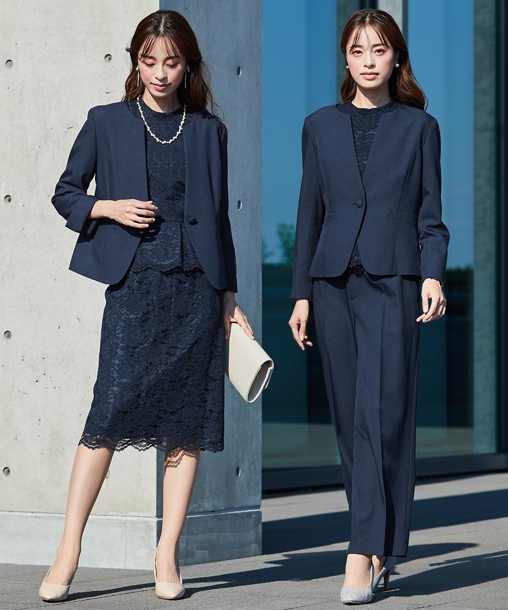 入学式・卒業式・フォーマル】着回しデザインスーツ4点セット