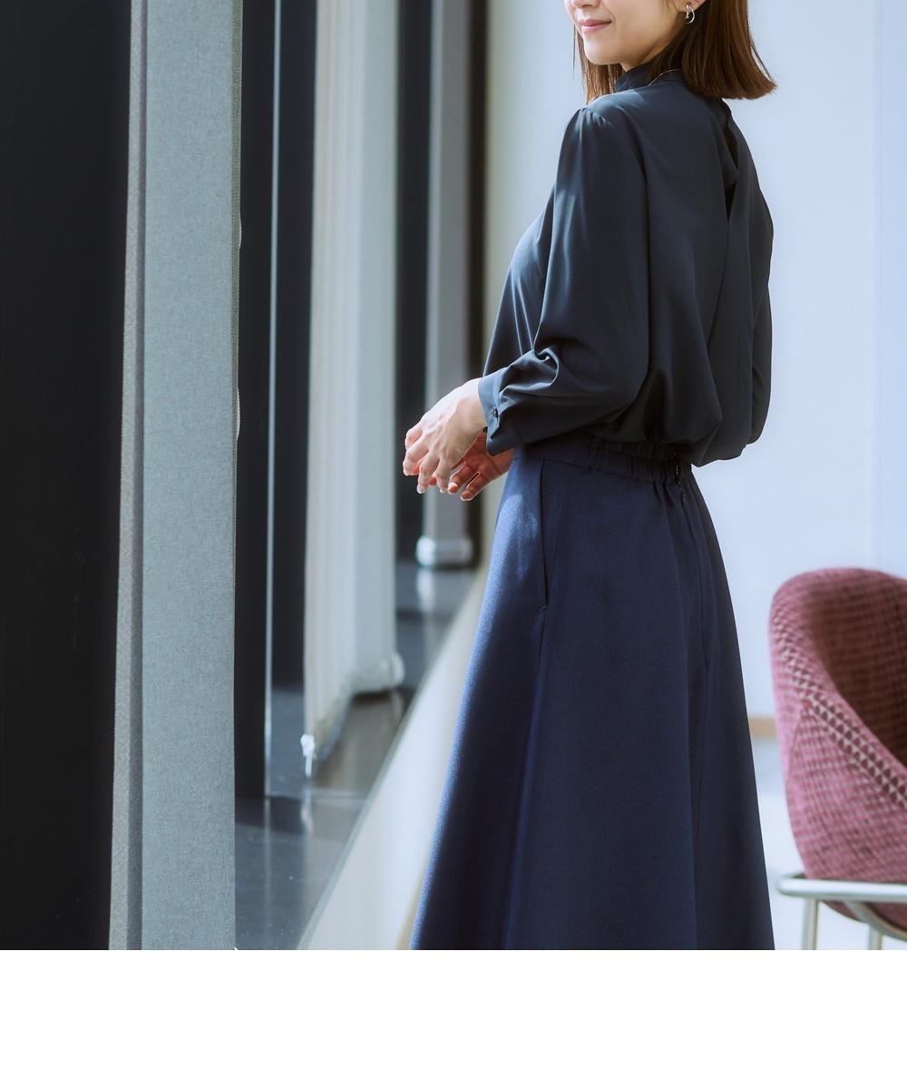 レディーススーツ】ノーカラージャケット3点セットスーツ（ジャケット+