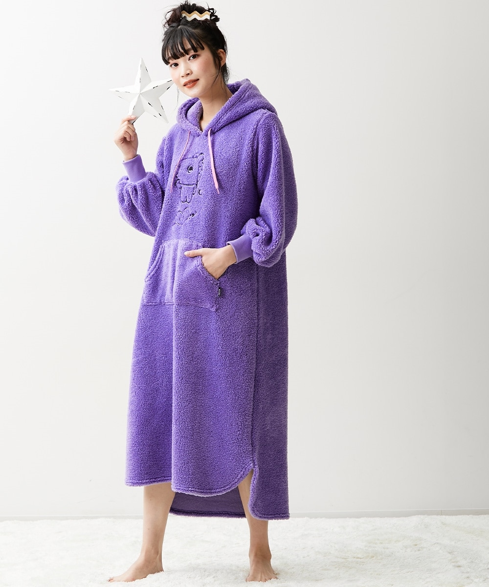 WEB限定】BT21 ふわぬくボアフリースアップリケ刺しゅうフード付き