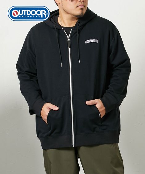 スウェットフルジップパーカー【大きいサイズメンズ】/アウトドア