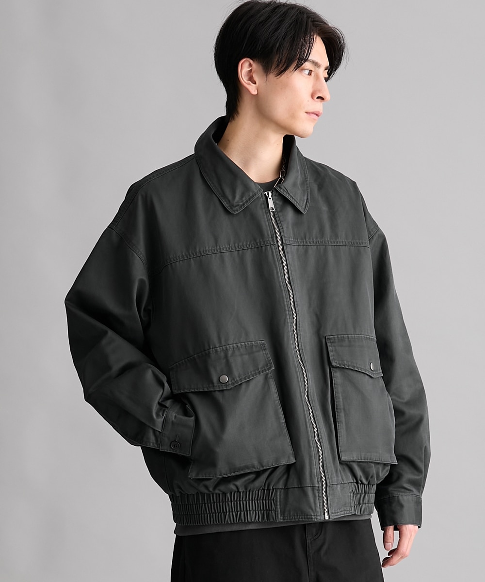 襟ボア脱着可能ブルゾン 通販【ニッセン】