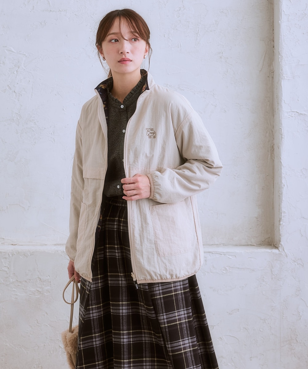 moz(モズ)総柄エルクリバーシブルブルゾン＜大きいサイズ有＞ 通販