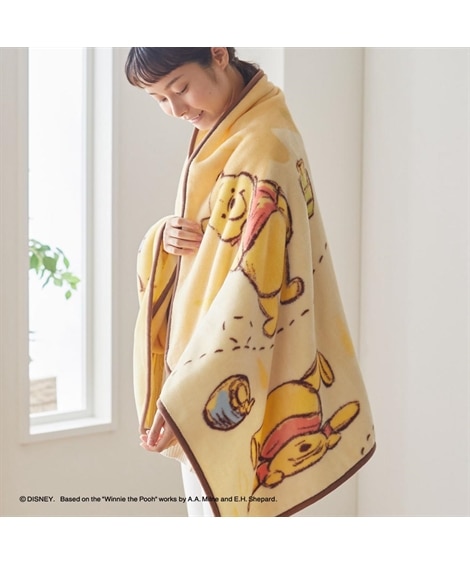 ふんわりフランネルひざ掛け くまのプーさん「ハニードリップ」 通販