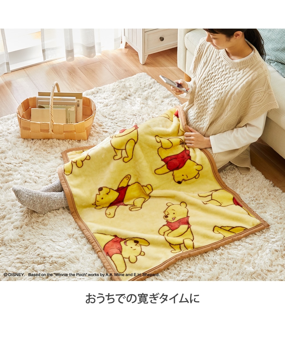 ふんわりフランネルひざ掛け くまのプーさん「プー/スタンド」 通販