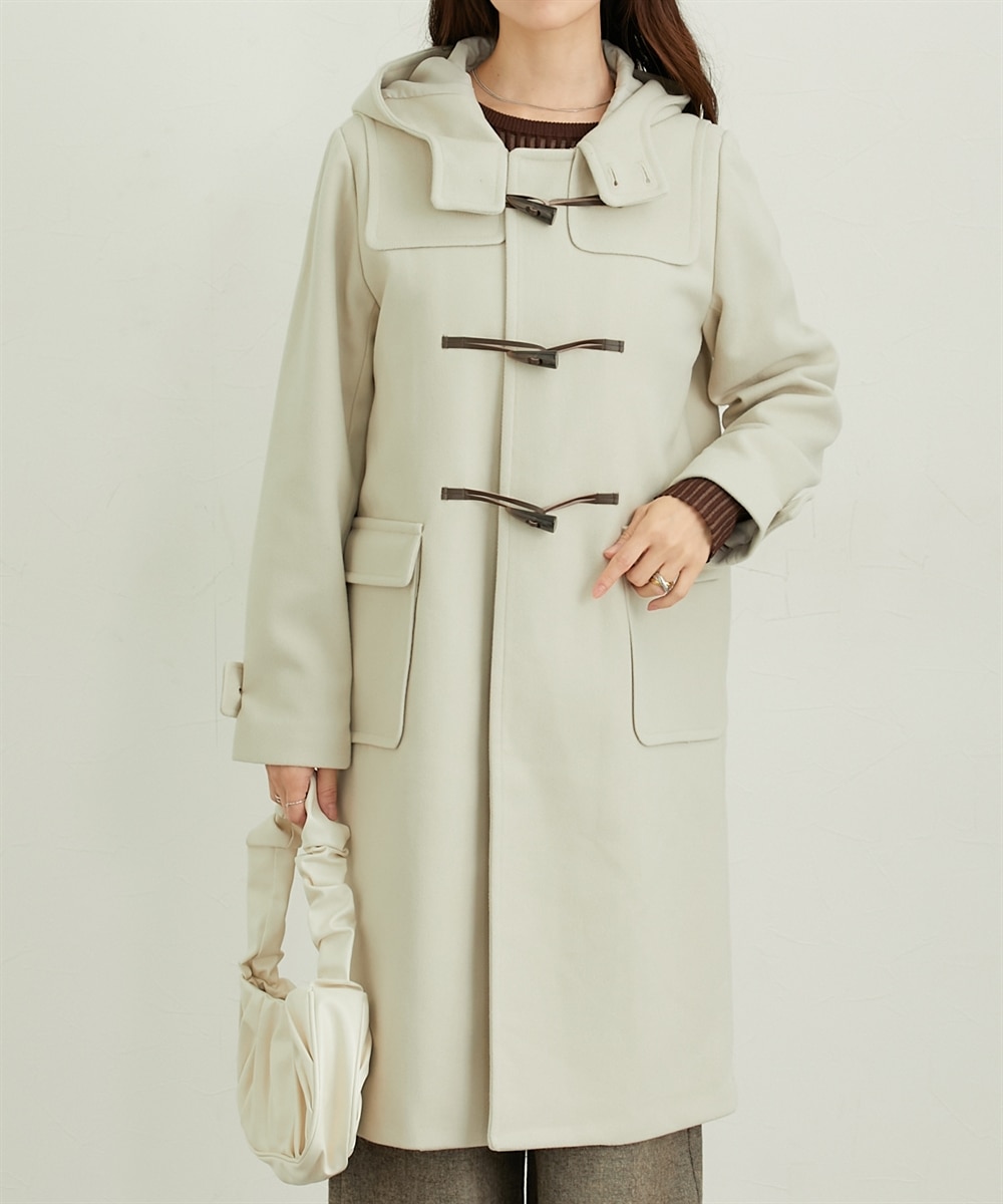 ウール調ダッフルコート 通販【ニッセン】