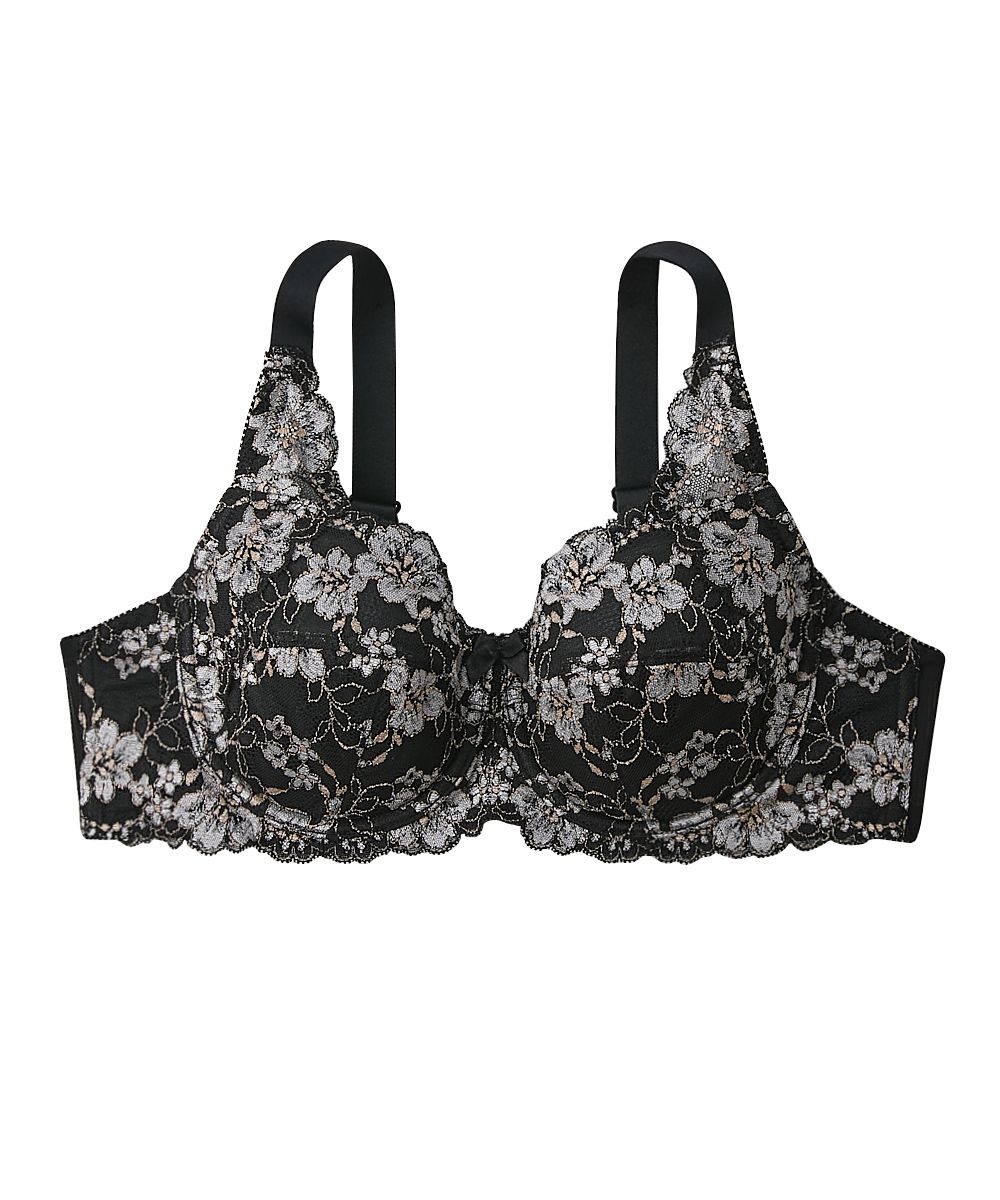 カラフルパレットフルカップブラジャー（アザレアフラワー柄）（日本製