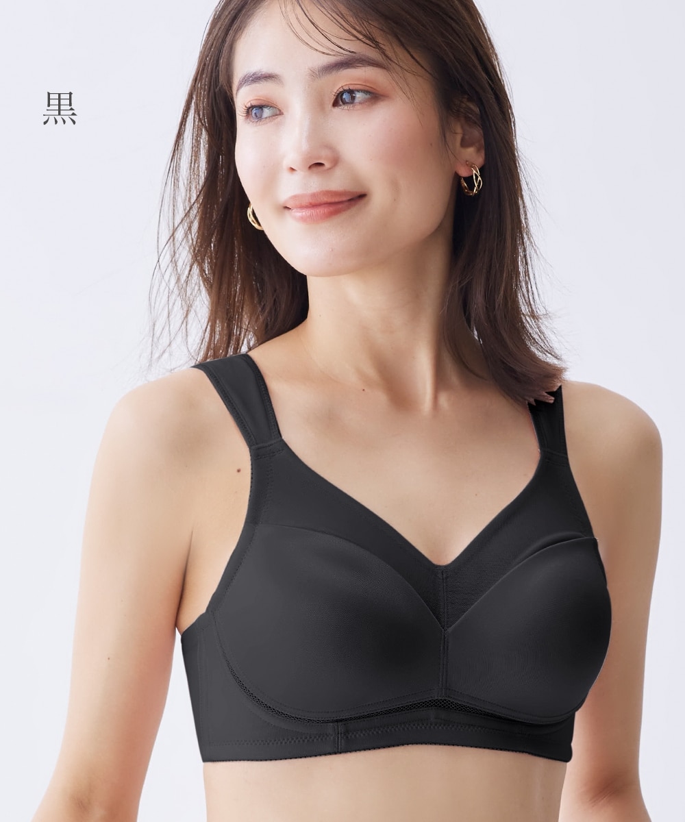 スマイルランド理想のノンワイヤーシームレスブラジャー（延長ホック付