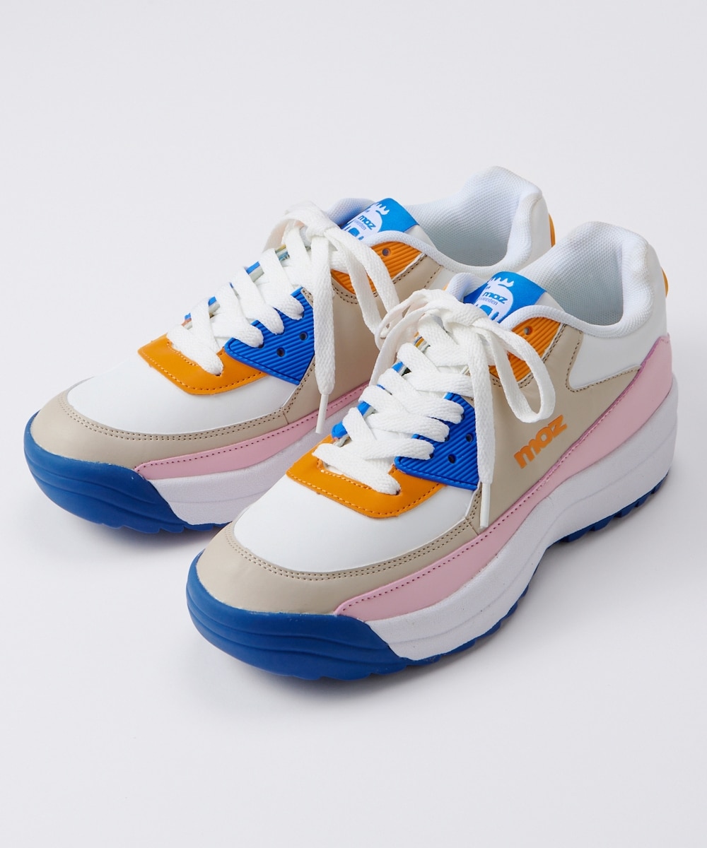 ゆったり幅広】moz（モズ）防滑デザインスニーカー（ワイズ4E） 通販