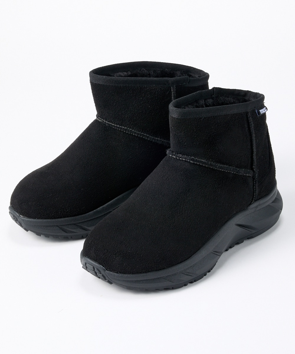 ゆったり幅広】moz（モズ）厚底ムートン調シューズ（ワイズ4E） 通販