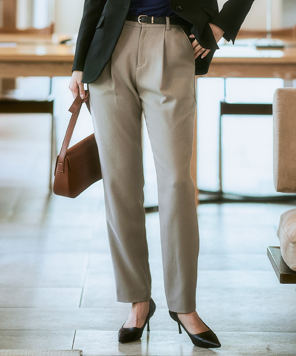 レディーススーツ】セットアップ対応洗えるウール調ストレッチ