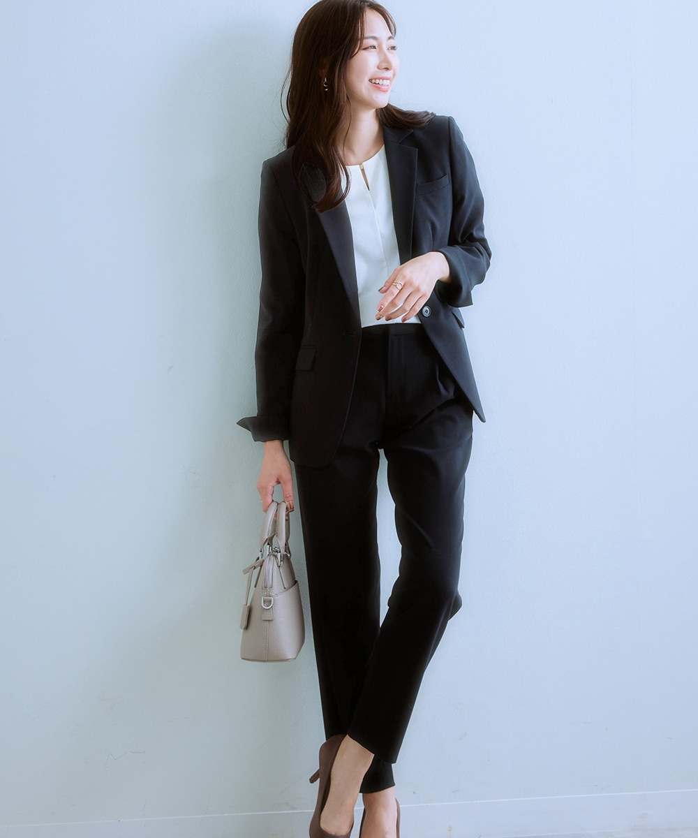 レディーススーツ】タテヨコストレッチテーラードパンツスーツ