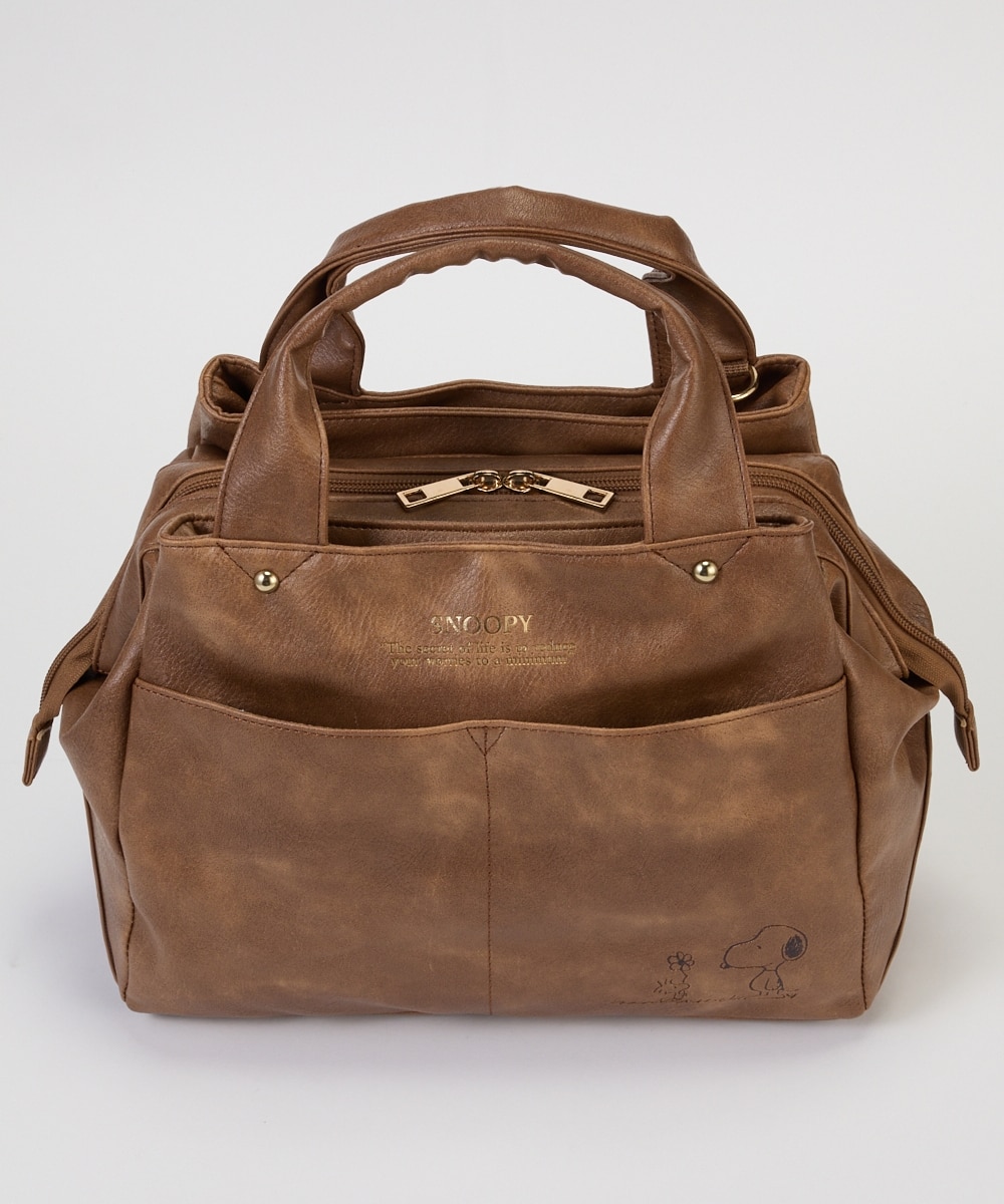 スヌーピー 10ポケットアンティーク調口金ショルダーバッグ 通販