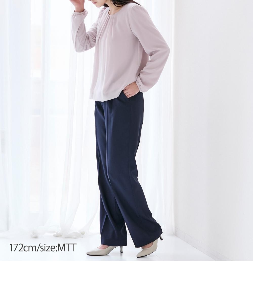 レディーススーツ】洗濯機で洗える セットアップ対応 高身長 タック