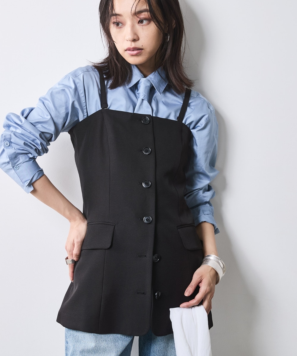 キャミソールビスチェ＜大きいサイズ有＞シックスタイル 通販【ニッセン】