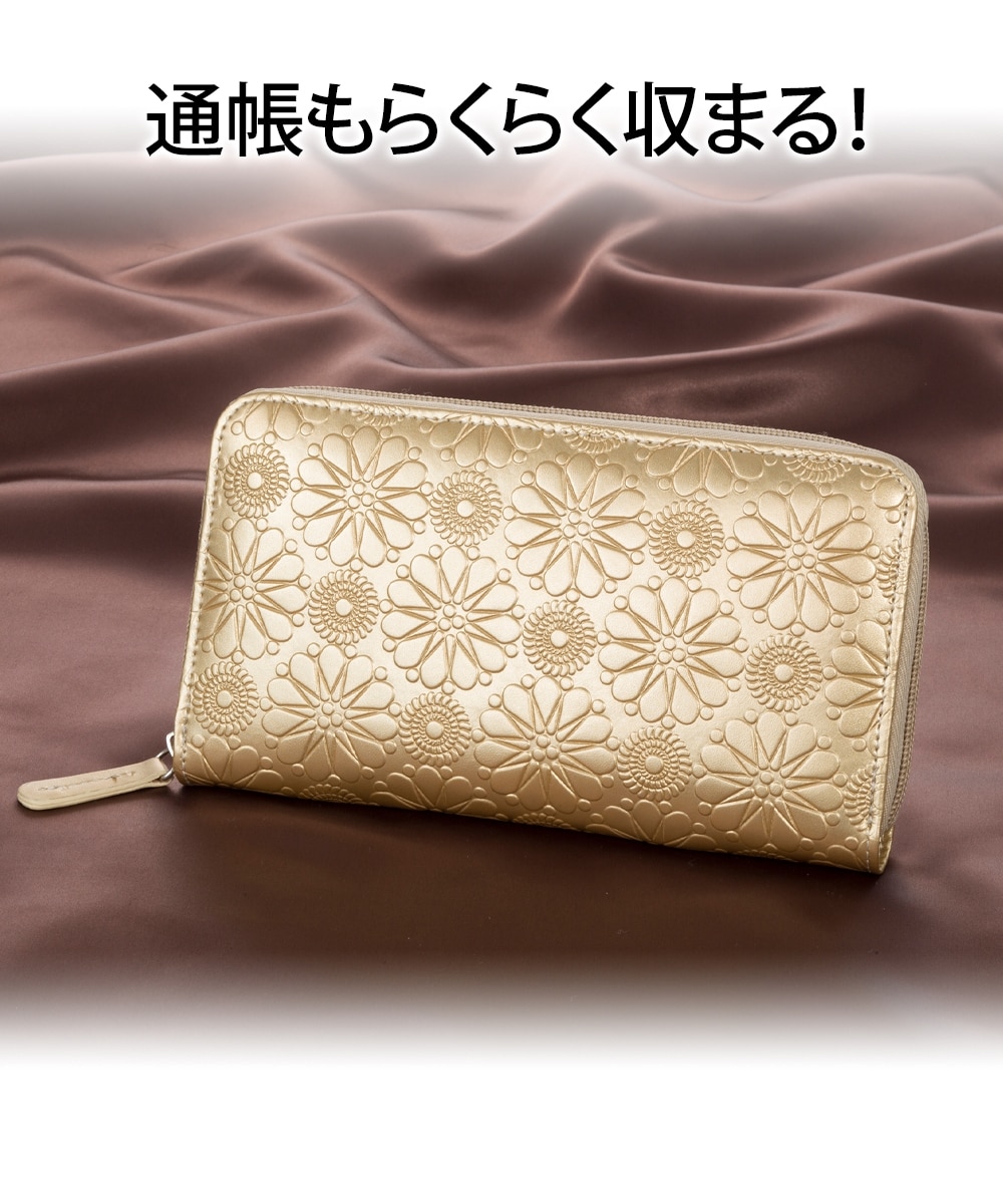 レザーゴールド 曼荼羅調 長財布 通販【ニッセン】