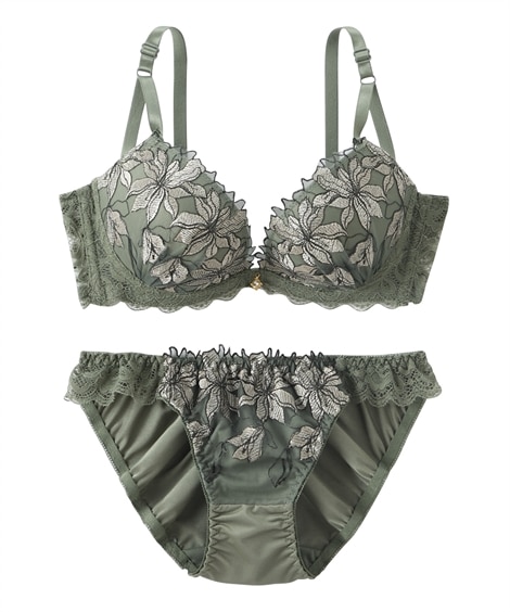 グリーン・カーキー ブラショーツセット 通販【ニッセン公式】