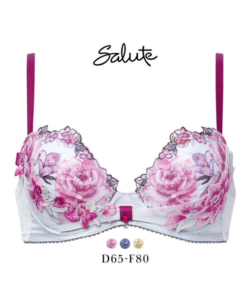 ワコール サルート 21グループ 21G リボンブラ ブラジャー DEF 大きい