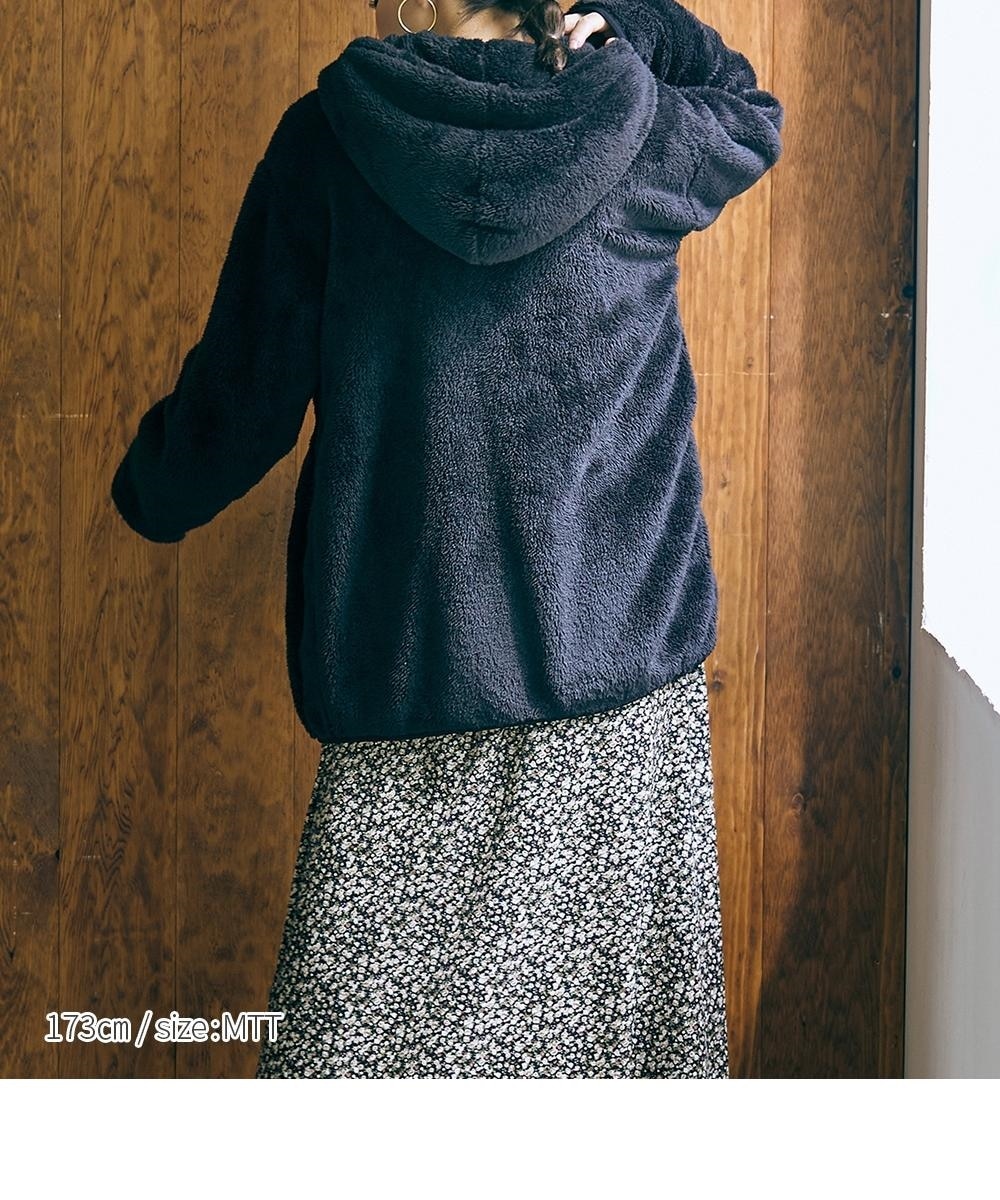 高身長 ボアフリースパーカーブルゾン （トールサイズ） 通販【ニッセン】