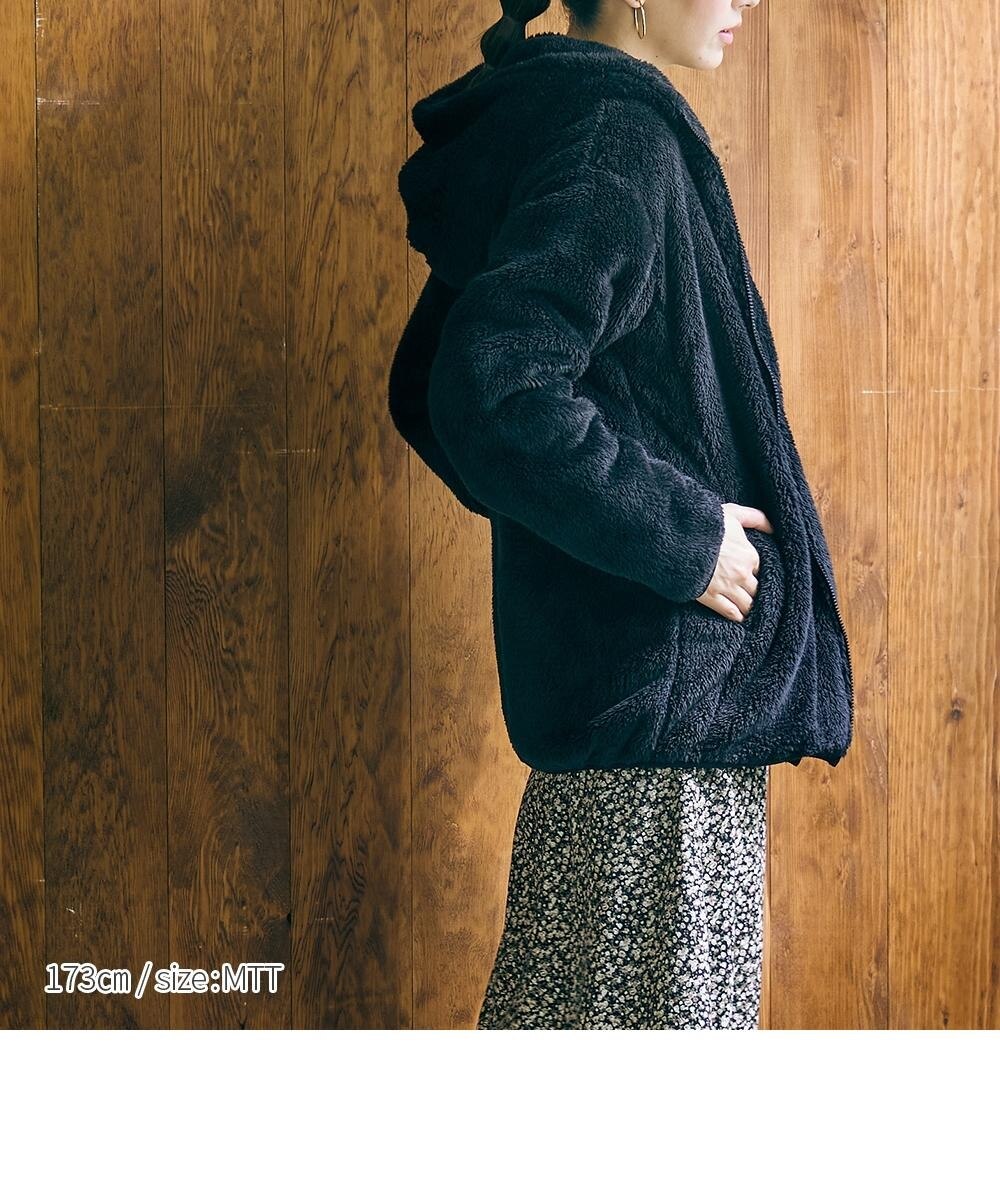 高身長 ボアフリースパーカーブルゾン （トールサイズ） 通販【ニッセン】