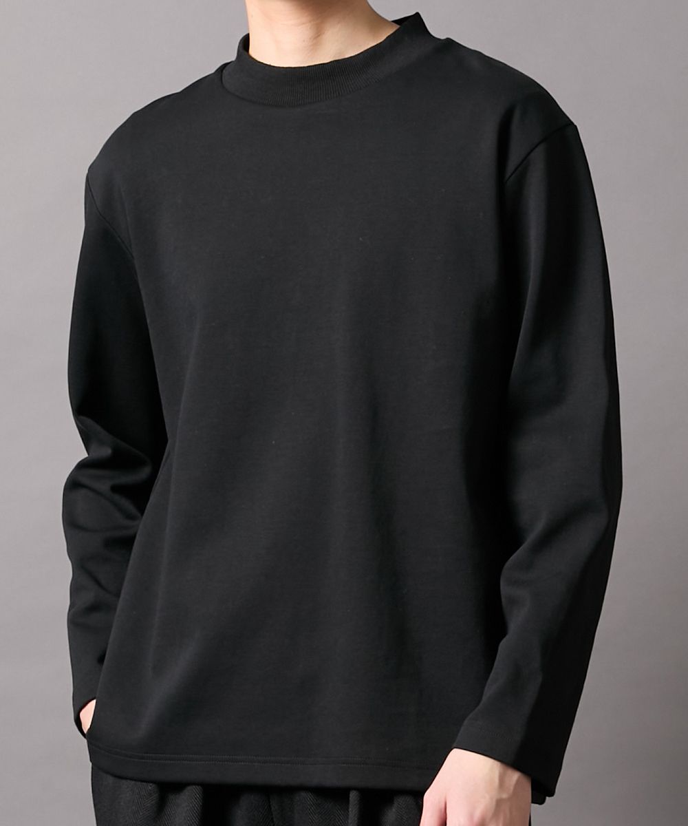 ダブルフェイスモックネック長袖Tシャツ 通販【ニッセン】
