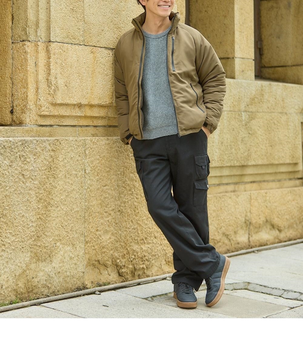 防風・吸湿発熱中綿 スタンドカラーブルゾン 通販【ニッセン】