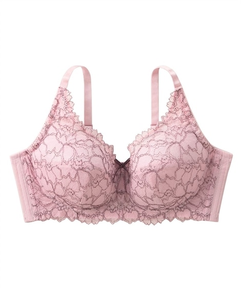 ピンク ノンワイヤーブラショーツセット 通販【ニッセン公式】