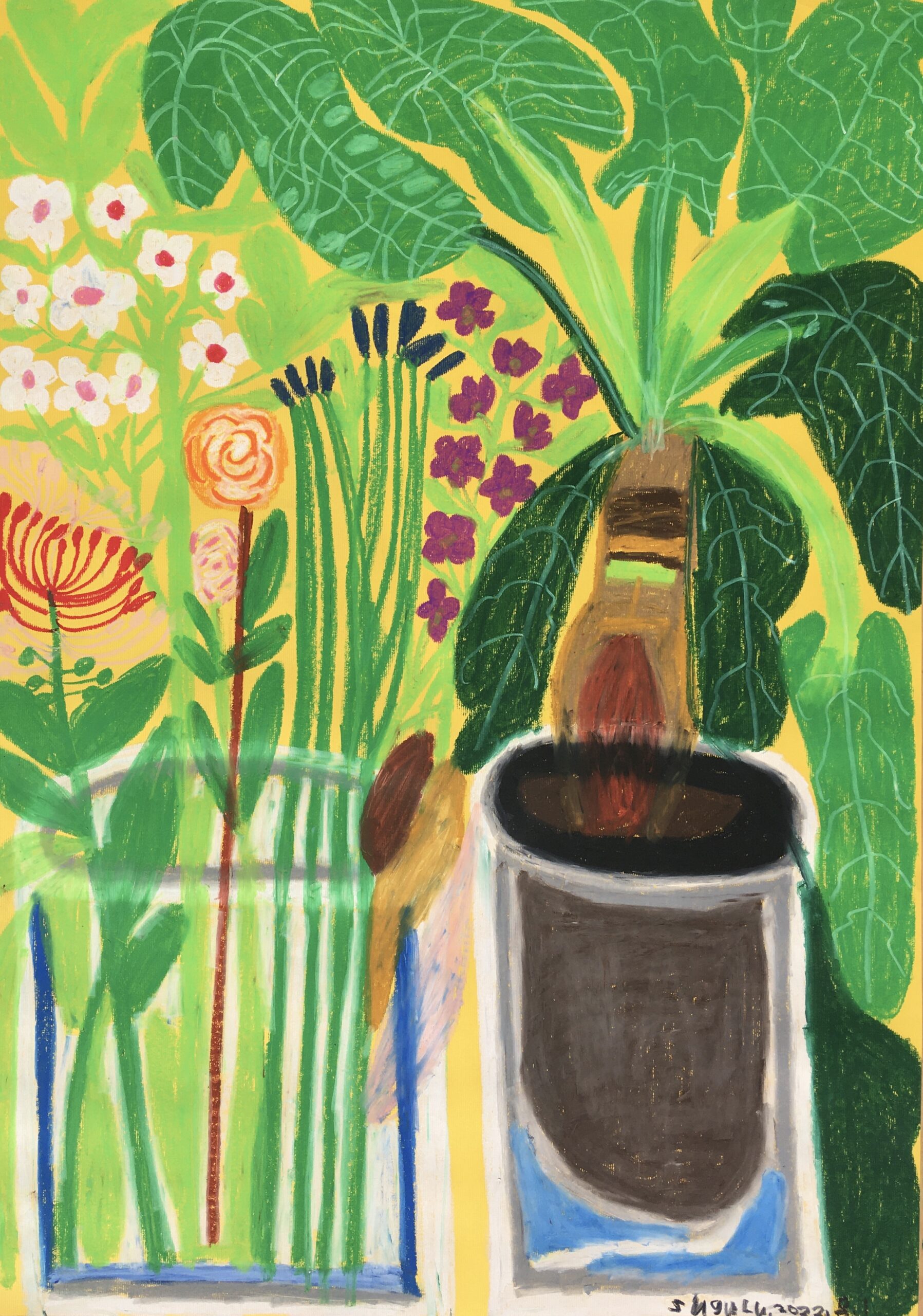 中武 卓「ガラス瓶の草花」 HEARTS & ARTS VOL.63 | NHK厚生文化事業団