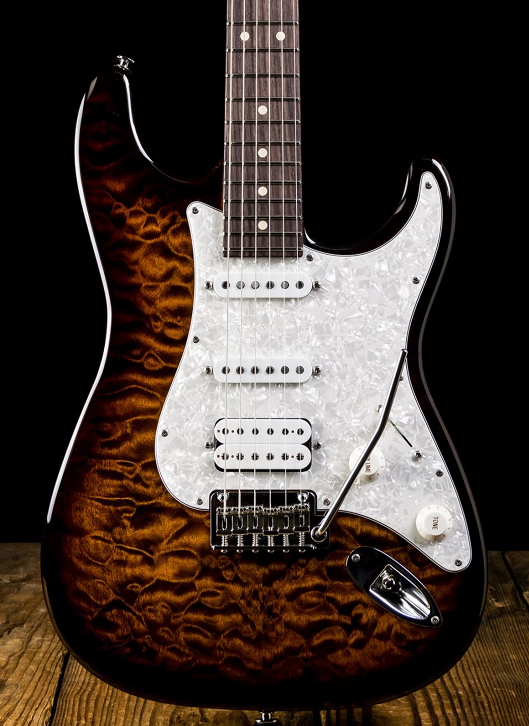 Suhr Classic Custom Quilt Maple/Roasted Alder - Bengal Burst