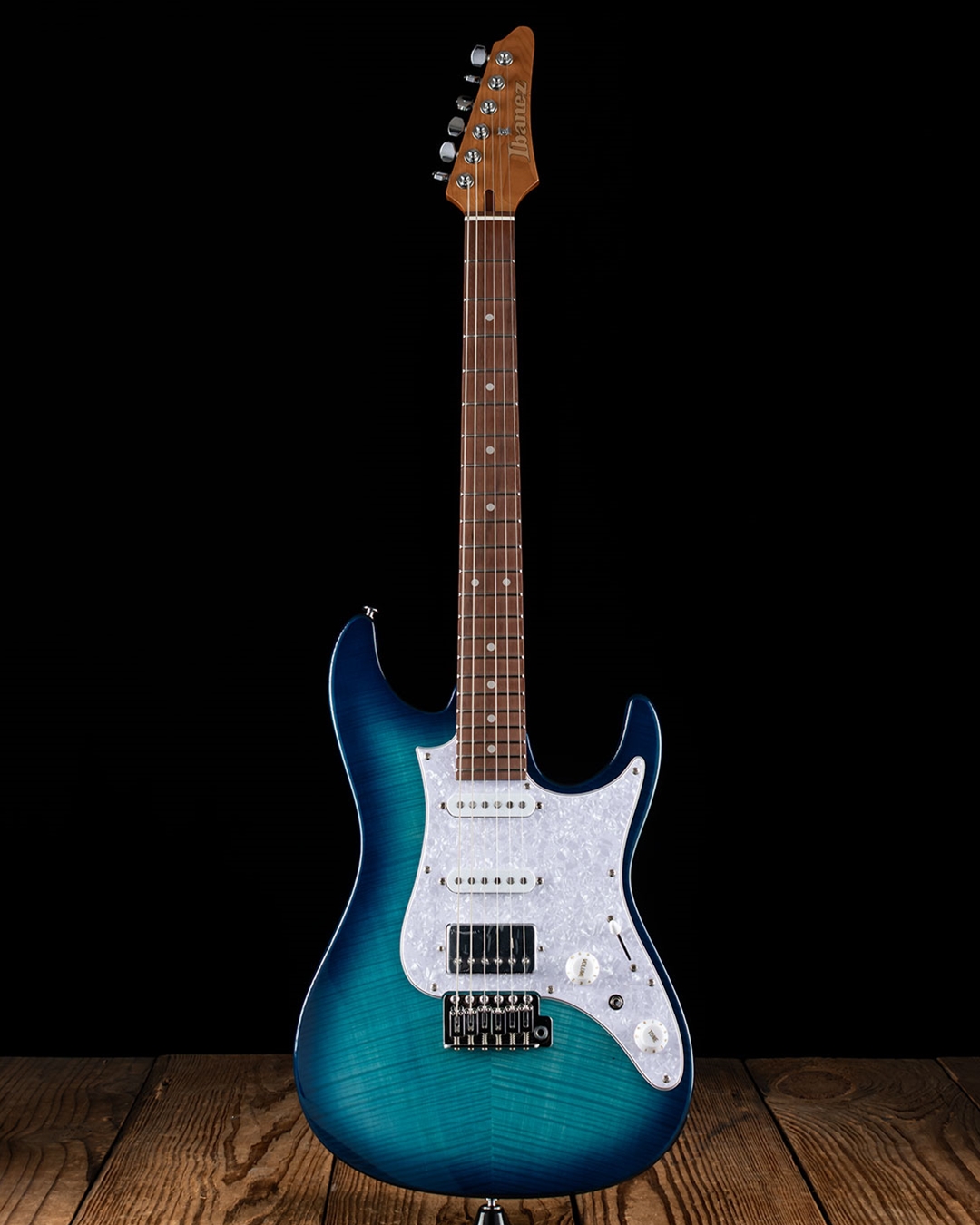 Ibanez AZ22S1F AZ Standard - Transparent Turquoise Burst