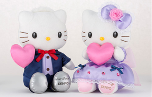 NTT西日本】新たな慶祝用電報台紙 「ハローキティDENPO（ラベンダー