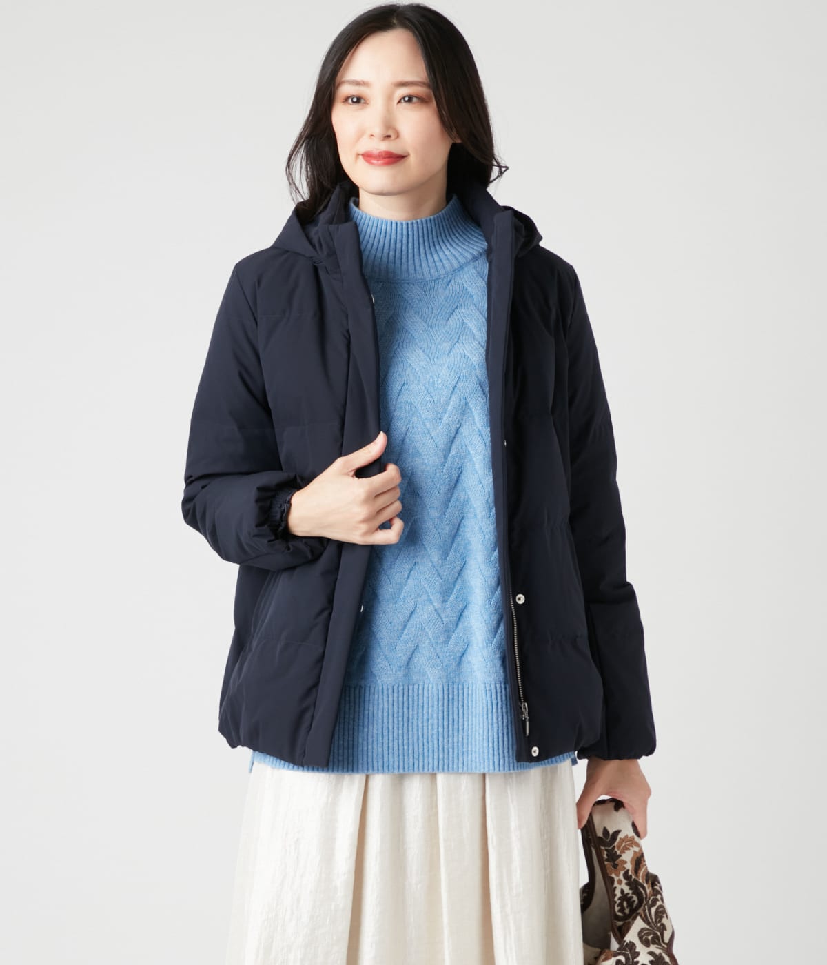 ウールカシミヤ ハイネックニットプルオーバー(71713919-2024