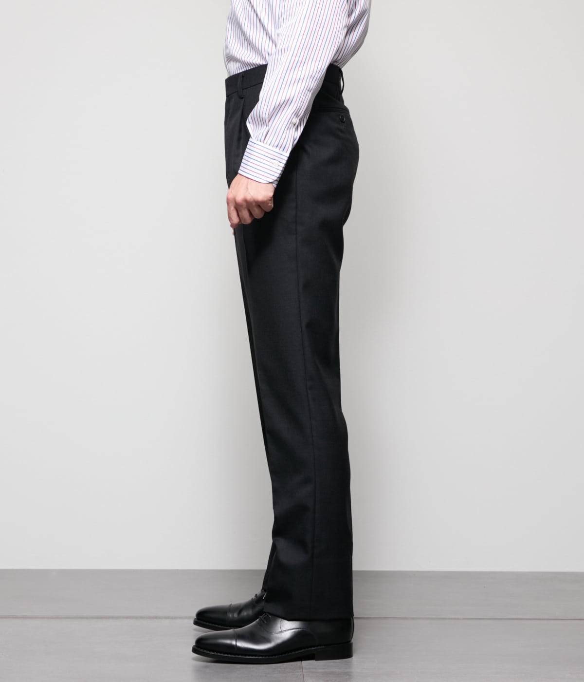 HERITAGE CLOTH 無地 サキソニー ワンタックスラックス(セットアップ